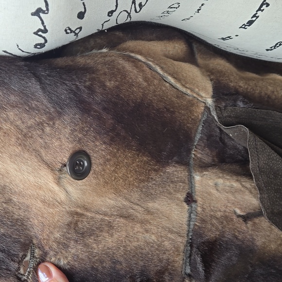 Marvin Richards Suede And Faux Fur Coat - Picture 12 of 14